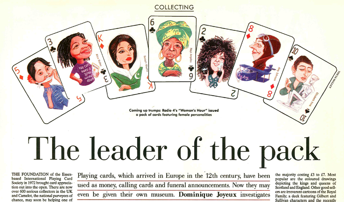 Collecting cards headline