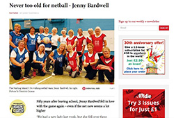 Never too old for netball - Jenny Bardwell