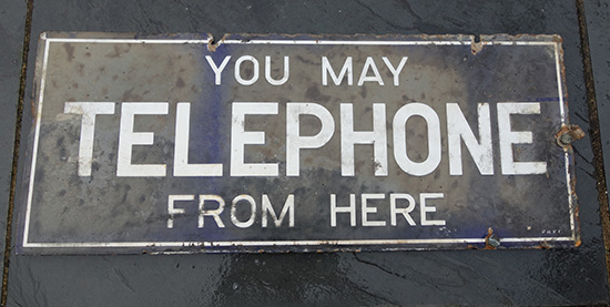 You may telephone from here