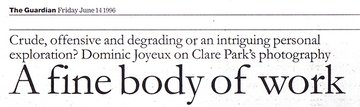 Clare Parks by Dominic Joyeux